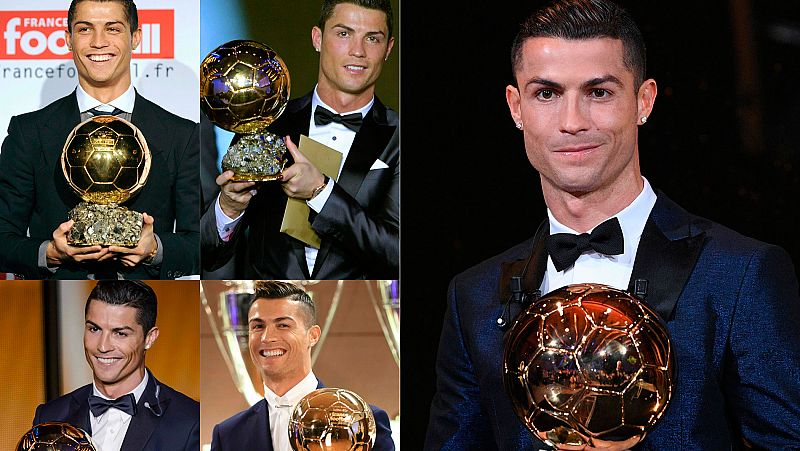 Cristiano Ronaldo logra su quinto Balón de Oro e iguala a Messi