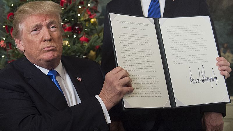 Trump reconoce Jerusalén como la capital de Israel en una decisión inédita que rompe el 'statuo quo'