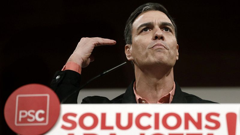 Sánchez moviliza a la "izquierda" ante el 21-D: "Si tú no vas, ellos se quedan"