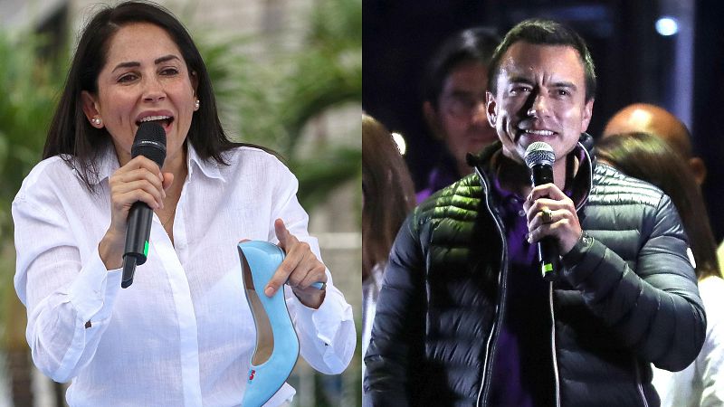 Ecuador tendrá segunda vuelta electoral entre el presidente Daniel Noboa y la correísta Luisa González