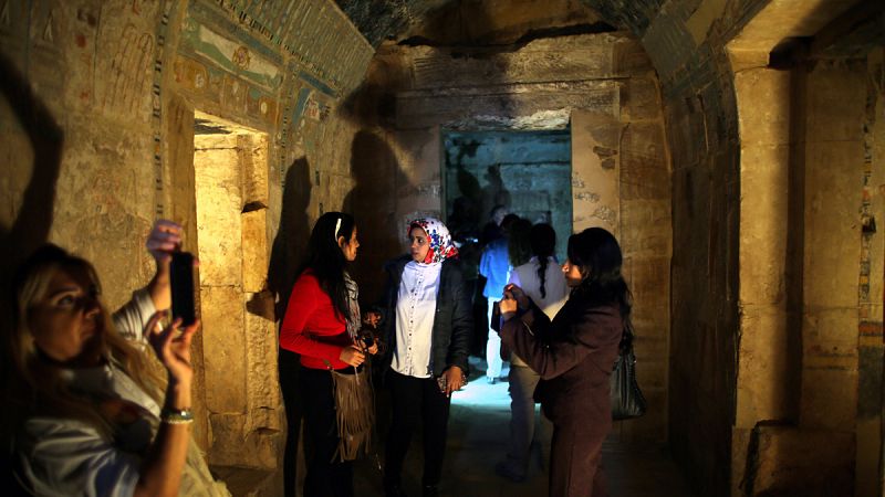 Los turistas ya pueden visitar el santuario de Amón Ra en el Templo de Hatshepsut