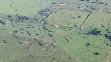 Geoglifos del estado de Acre, en Brasil.