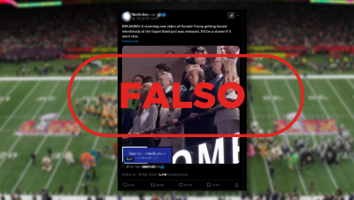 Este vdeo no muestra a Donald Trump siendo abucheado en la Super Bowl 2025, est manipulado