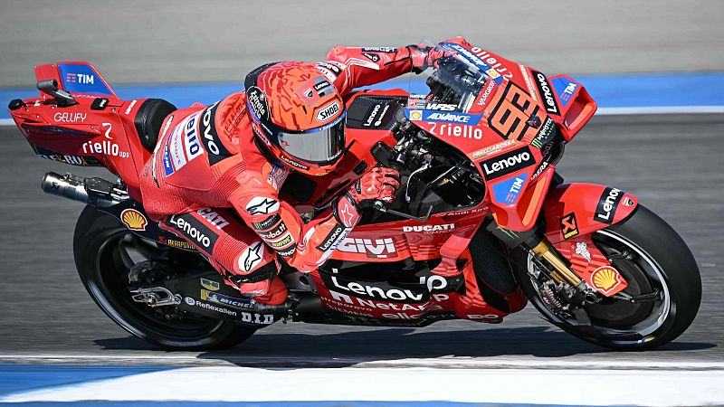 Marc Mrquez durante los libres del Gran Premio de Tailandia