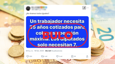 Es un bulo que diputados y senadores cobren la pensin mxima por cotizar siete aos