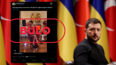 No es Volodmir Zelenski bailando antes de ser presidente de Ucrania, es un montaje