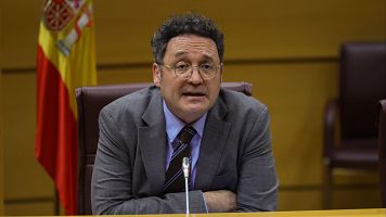 El fiscal general del Estado, lvaro Garca Ortiz, en su comparecencia ante el Senado el pasado martes