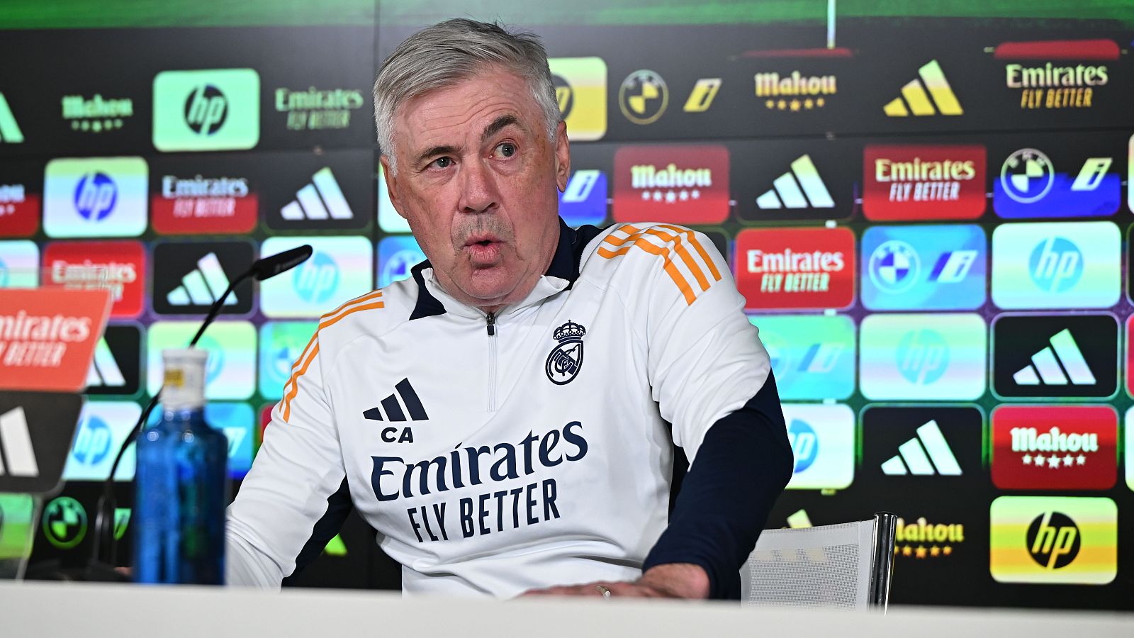 Ancelotti cree que las palabras de Tebas sobre el Real Madrid "son una falta de respeto" | Ver