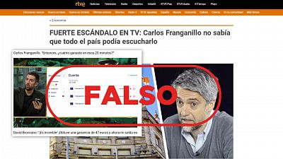 RTVE no ha difundido esta falsa entrevista a Carlos Franganillo en La Revuelta sobre una plataforma de inversin