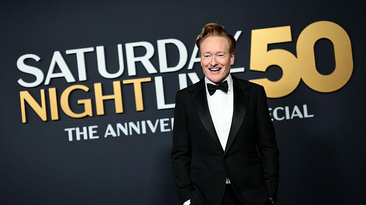 Conan O'Brien en el evento de celebracin del 50 aniversario de Saturday Night Live.