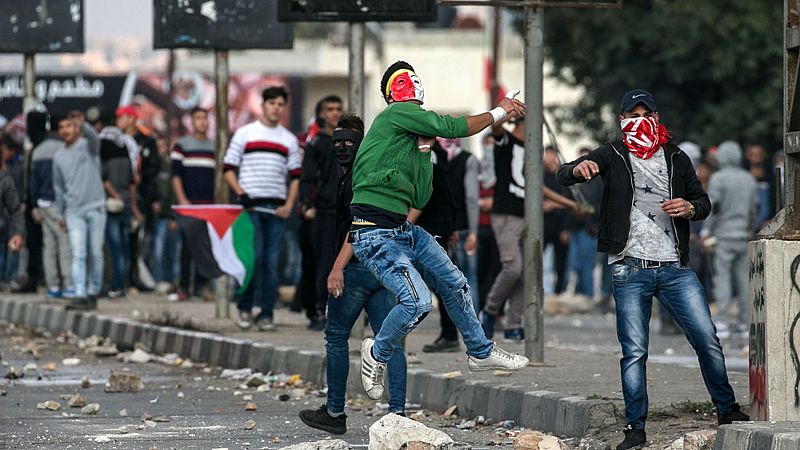 Cuatro palestinos muertos durante las protestas por la decisión de Trump sobre Jerusalén
