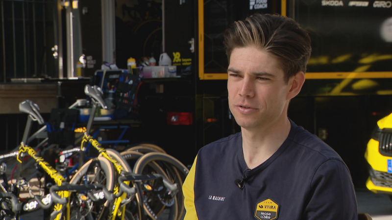 Wout van Aert, a RTVE: "No quiero competir por grandes vueltas, me siento más cómodo en las clásicas"