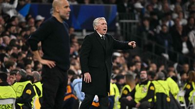 Real Madrid - Manchester City: Guardiola y Ancelotti en el Bernabu