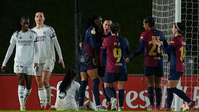 El Barça 'baila bajo la lluvia' de Madrid