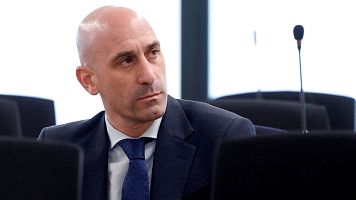 Luis Rubiales durante el juicio por el beso no consentido a Jenni Hermoso.