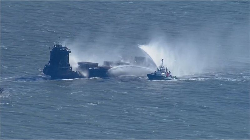 Detenido un hombre por homicidio imprudente tras la colisión de dos buques en Inglaterra