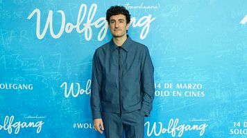 Mikel Esparb en el estreno de la pelcula ?Wolfgang?