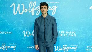 Mikel Esparb en el estreno de la pelcula ?Wolfgang?