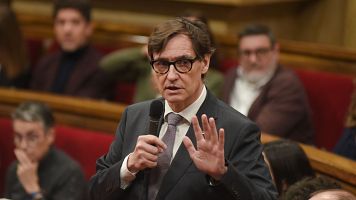 El president de la Generalitat, Salvador Illa, compareix a la sessi de control del Parlament