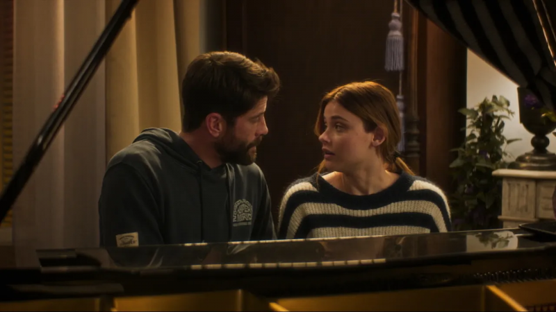 Los actores Luis Fernndez y Nicole Wallace en 'Un ao y un da'.