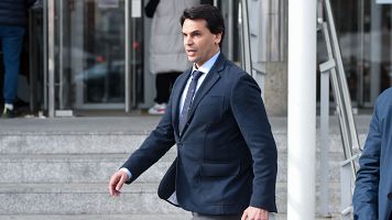 Alberto Gonzlez Amador, pareja presidenta comunidad Madrid, tras declarar ante la jueza