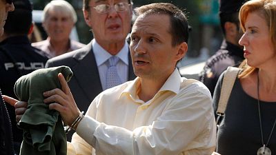Jos Bretn en 2011 tras tomarle declaracin en el Juzgado de Instruccin nmero cuatro de Crdoba