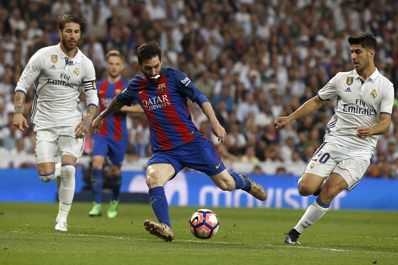 El Barcelona busca hacer historia con su tercer triunfo seguido en liga en el Bernabéu