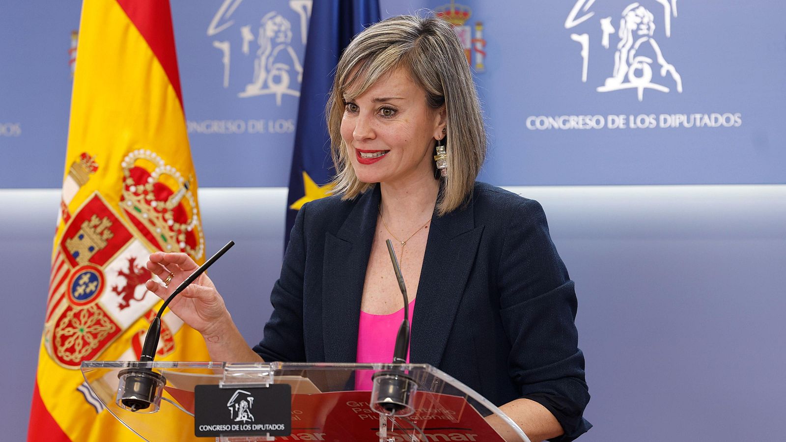 Sumar se muestra a favor del envío de tropas a Ucrania por la paz - La hora de La 1 | Ver