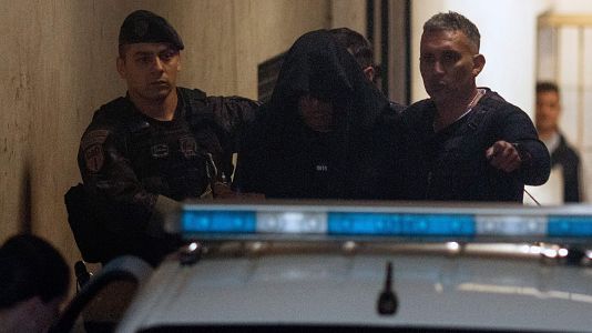 Julio Coria es detenido durante el juicio por la muerte de Diego Maradona