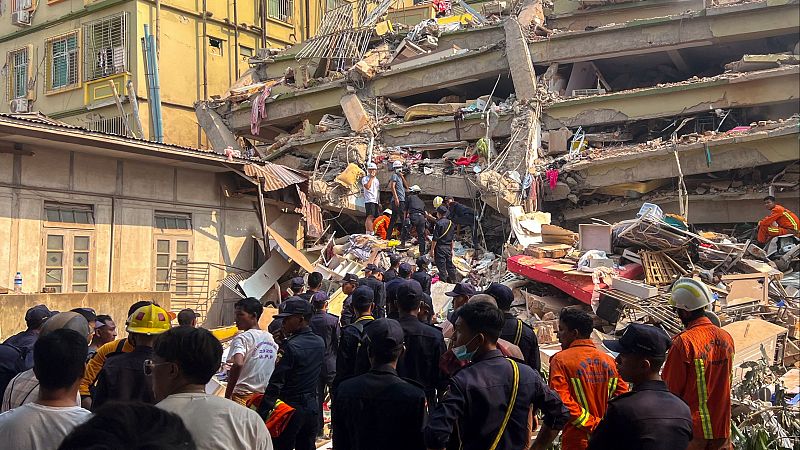 La cifra de víctimas por el terremoto en Birmania supera los 1.600 muertos mientras sigue la búsqueda de supervivientes