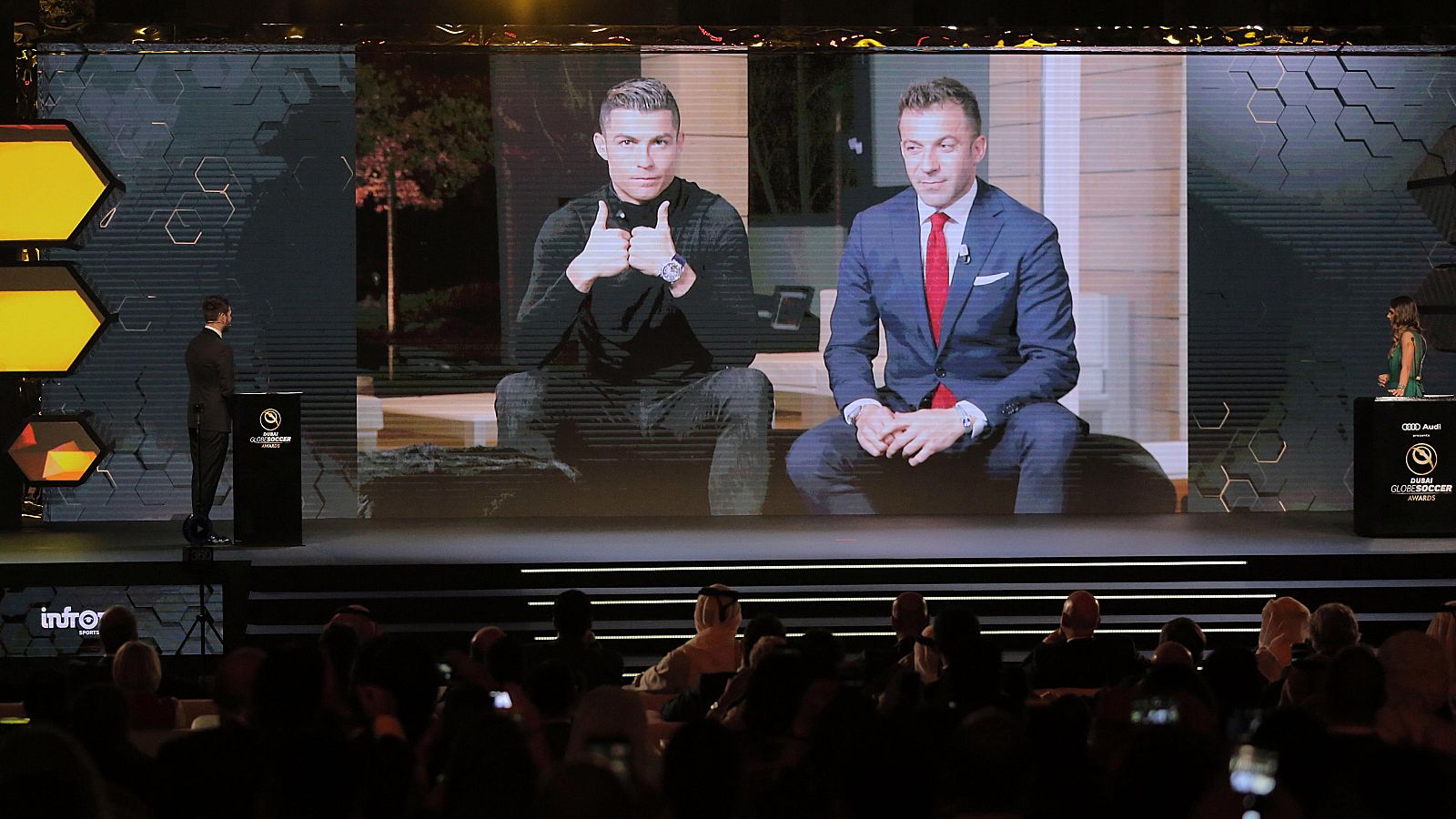 Cristiano se lleva el premio Globe Soccer por quinta vez y la Liga, mejor campeonato | Ver