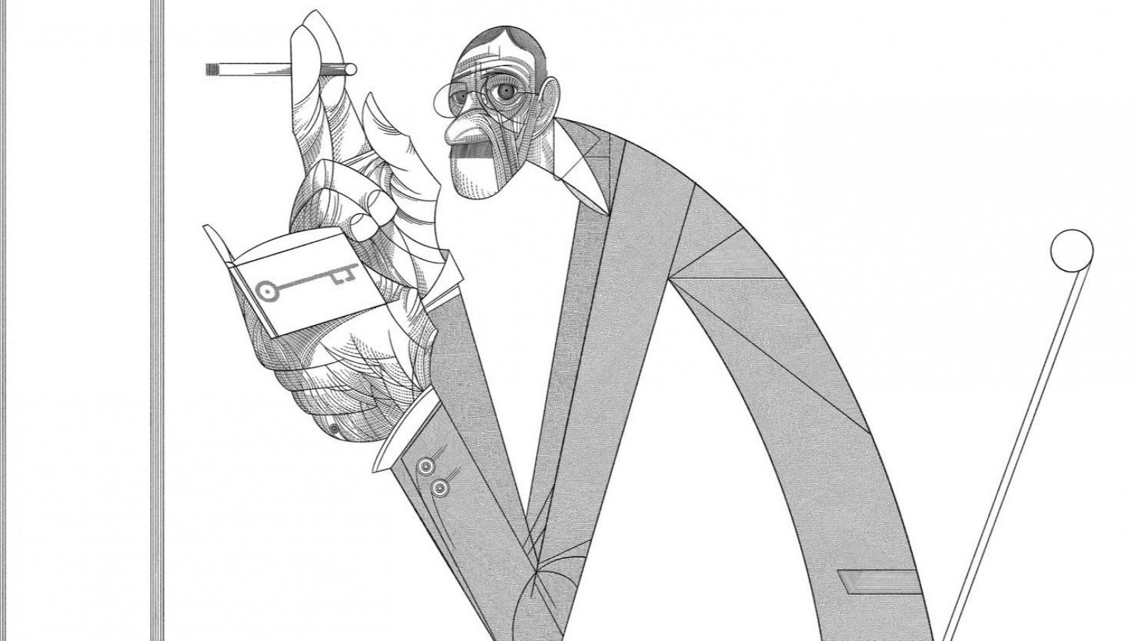 La magia de las lneas del ilustrador Sergio Garca en una exposicin en Madrid