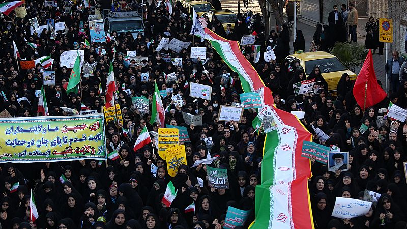 Miles de iraníes expresan su apoyo a la República Islámica tras la oleada de protestas contra el Gobierno