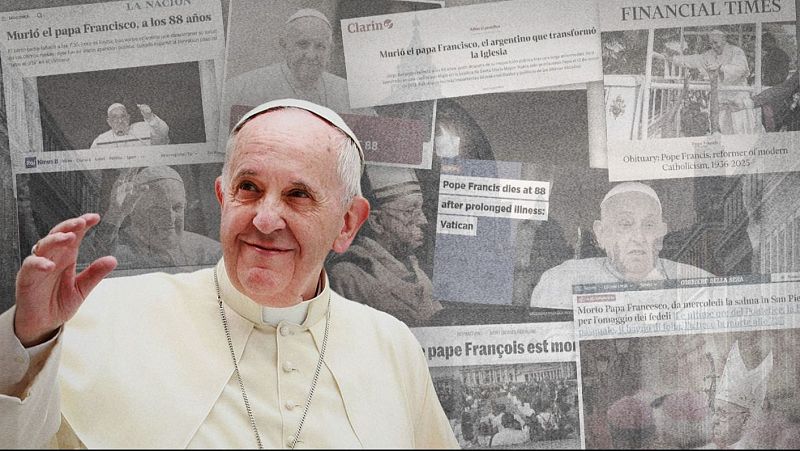Así han contado los medios internacionales la muerte del papa Francisco, "el argentino que transformó la Iglesia"