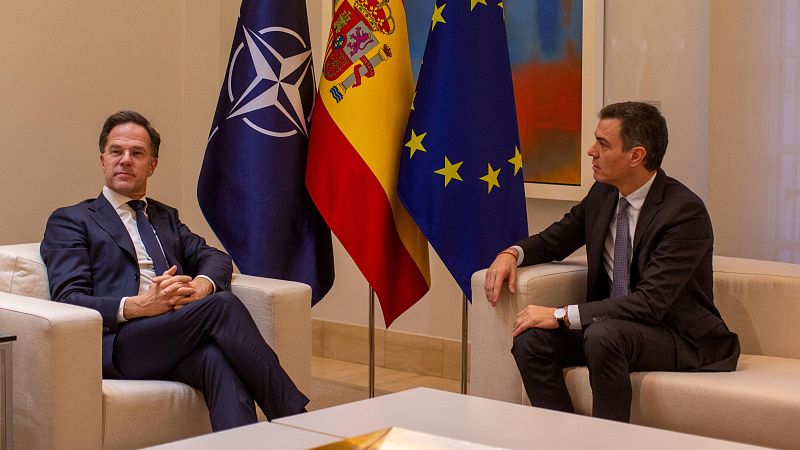 Rutte celebra el plan español para llegar este año al 2% del PIB de inversión en defensa