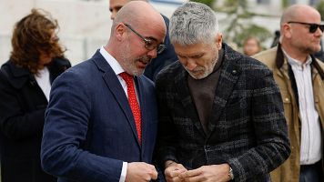 El ministro del Interior, Fernando Grande-Marlaska, visita las obras de construccin de la futura sede de la Jefatura del Servicio de Informacin de la Guardia Civil