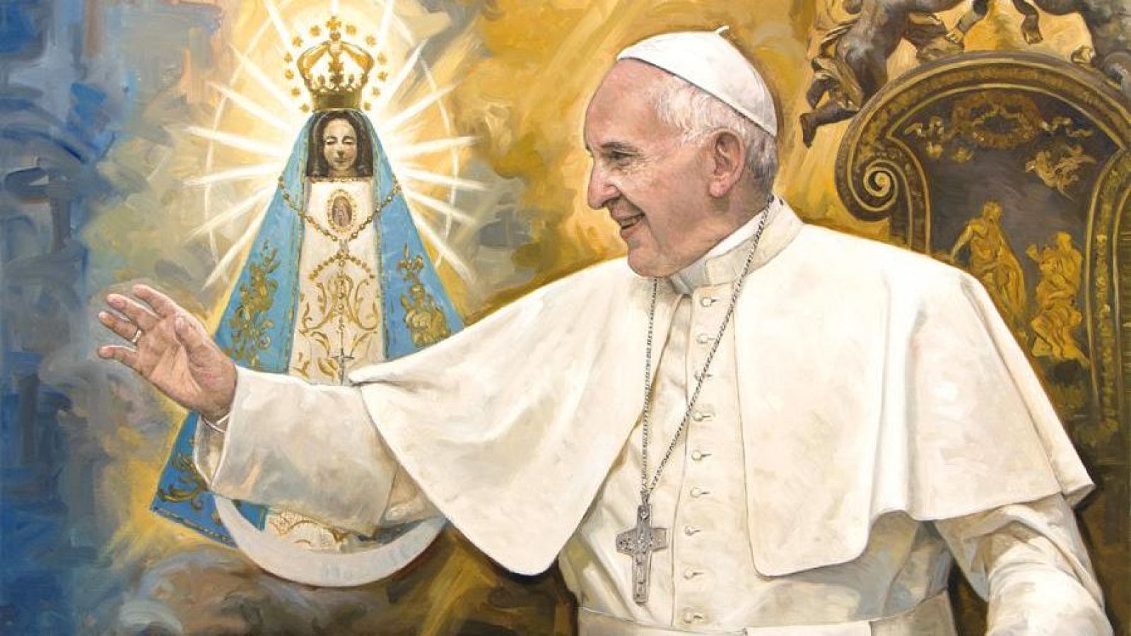 Un artista malagueño pintó al papa Francisco por orden del Vaticano | Ver