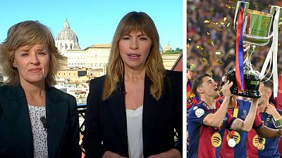 La 1, líder del sábado (25,8%) con el funeral del Papa Francisco y la final de Copa FC Barcelona-Real Madrid