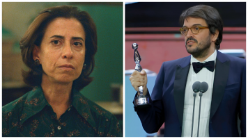 El productor Rodrigo Teixeira recoge los tres galardones de 'Ahora estoy aquí' en los Premios Platino 2025.