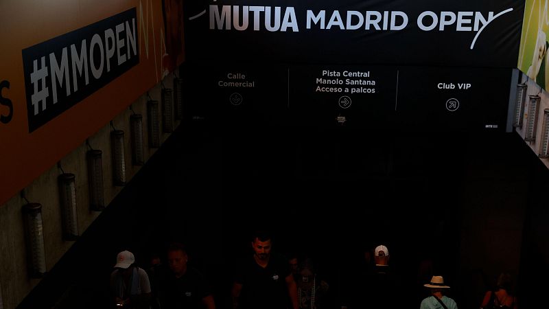 El apagn obliga a suspender la jornada del lunes en el Mutua Madrid Open