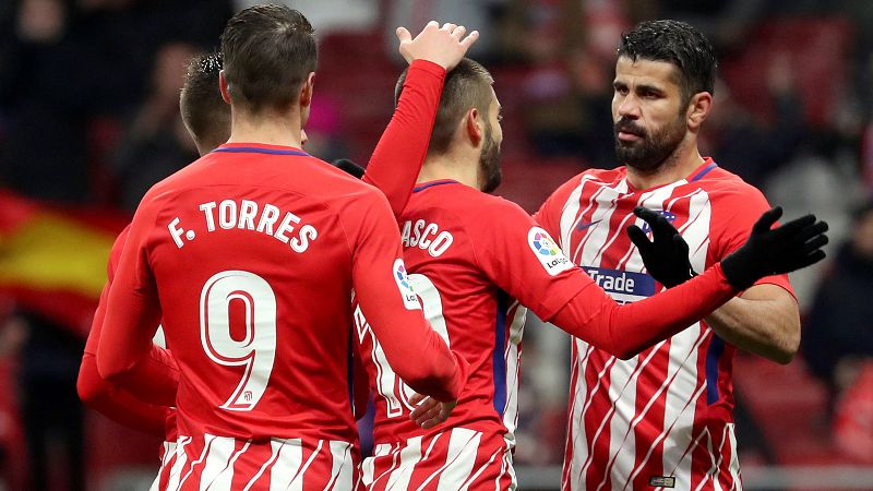 El Atlético de Vitolo y Costa golea de nuevo
