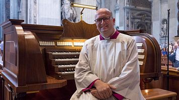 El cataln Josep Sol, organista titular de la baslica de San Pedro