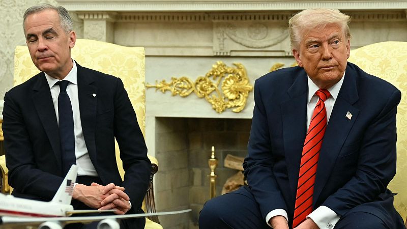 Carney asegura que Canadá "no está en venta" y Trump responde: "Nunca digas nunca"