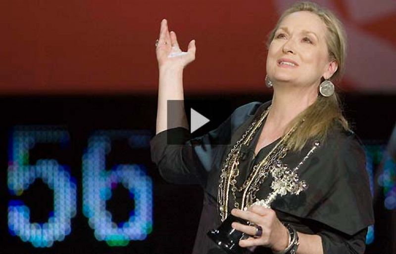 Meryl Streep recibe el Donostia sintiéndose "orgullosa de ser actriz"