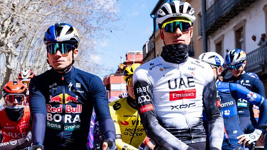 La Volta suspende el final de etapa reina en Queralt por fuertes rachas de viento