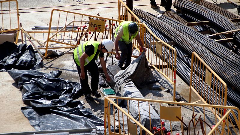Una nova quilla emergeix al solar del Mercat del Peix de Barcelona