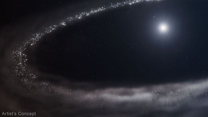Una investigacin confirma por primera vez la existencia de hielo fuera del sistema solar