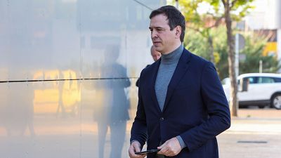 David Sánchez, hermano del presidente del Gobierno, en una imagen llegando a los Juzgados de Badajoz.