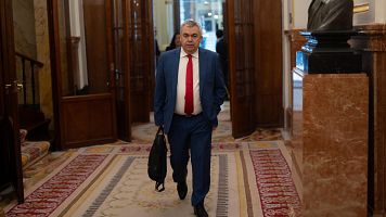 El secretario de Organizacin del PSOE y diputado, Santos Cerdn, llega a una sesin plenaria, en el Congreso de los Diputados, a 8 de mayo de 2025
