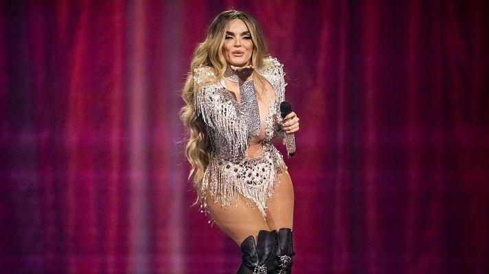 Melody, en la actuacin final de Eurovisin 2025